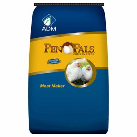 ADM ALLIANCE NUTRITION 70012AAA44 50 lbs. Chicken Meat Maker Non-Medicated Feed Crumbles AD576310